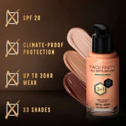 Max Factor Facefinity All Day Flawless N77 Soft Honey Foundation