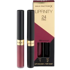 Max Factor Lipfinity Lip Colour 108 Frivolous 2-Step Longlasting Lipstick