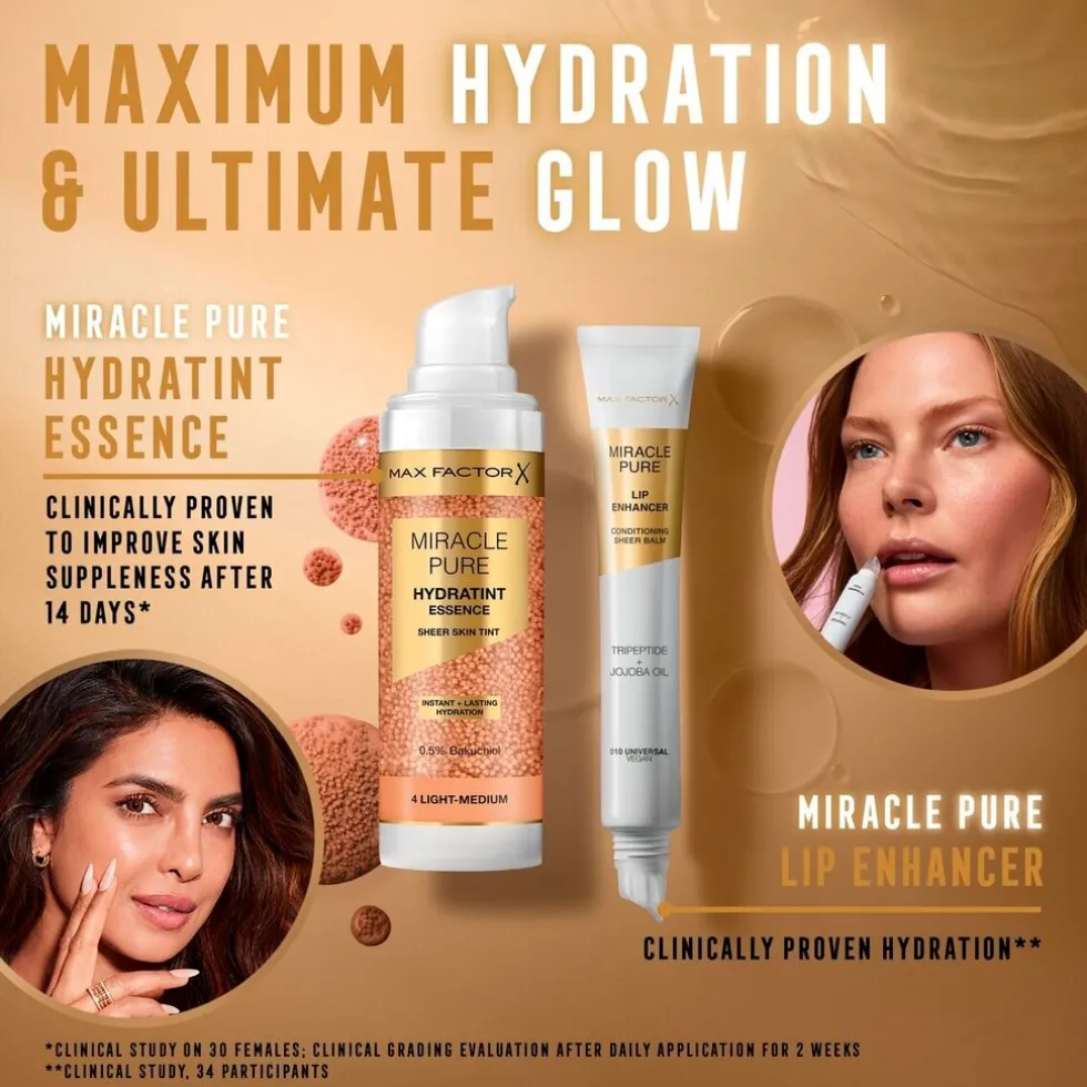 Max Factor Miracle Pure 6 Medium Deep Hydratint Essence Foundation