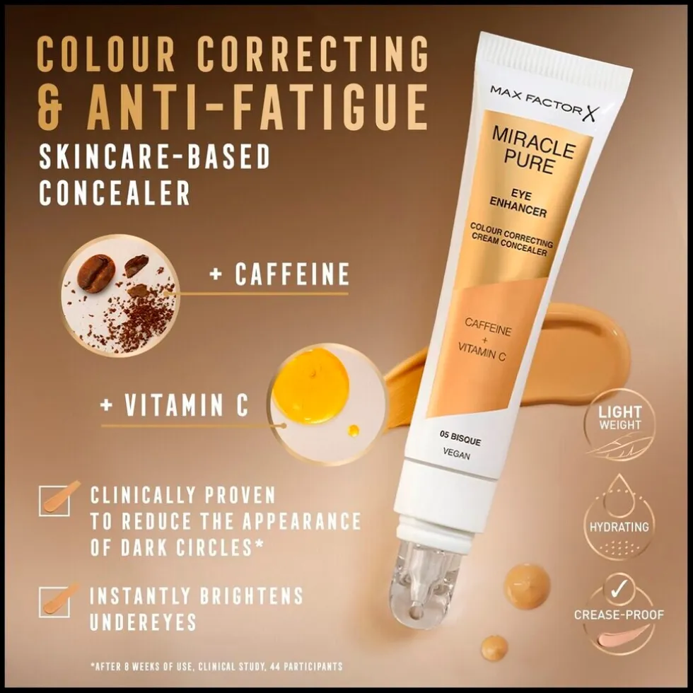 Max Factor Miracle Pure Cream Concealer 03 Peach Eye Enhancer