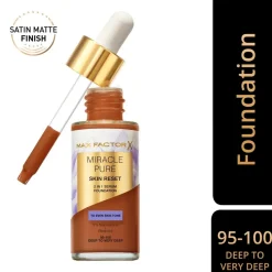 Max Factor Miracle Pure Skin Reset 95-100 Deep to Very Deep 2-in-1 Serum Foundation