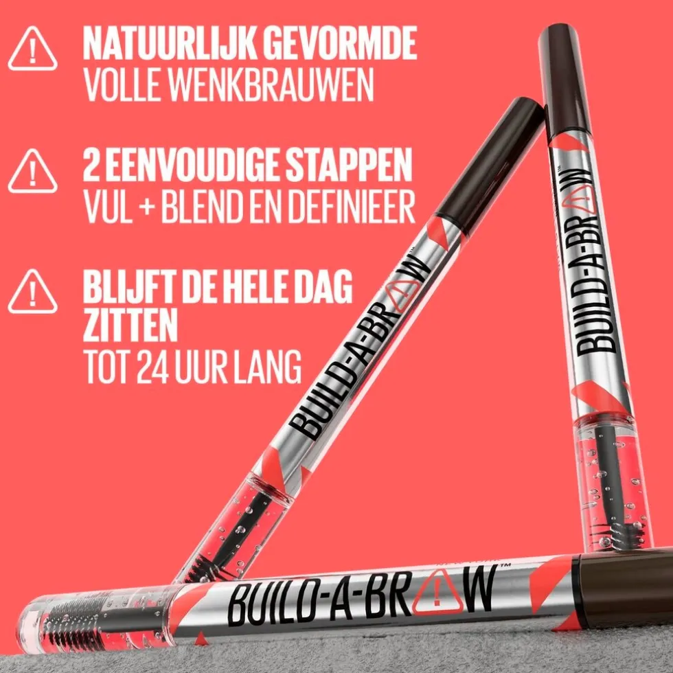 Maybelline New York Build-A-Brow 255 Soft Brown Wenkbrauwpotlood en -Gel