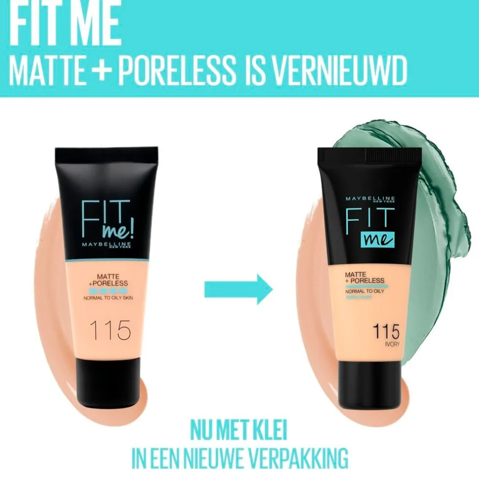 Maybelline New York Fit Me Matte & Poreless 100 Warm Ivory Foundation