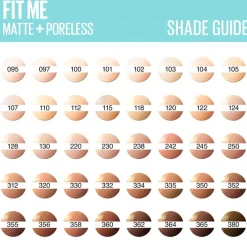 Maybelline New York Fit Me Matte & Poreless 110 Porcelain Foundation