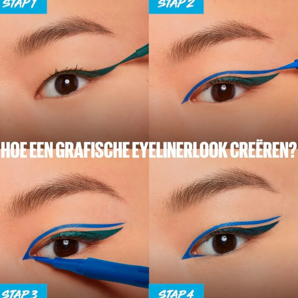 Maybelline New York Hyper Precise All Day 720 Cobalt Vloeibare Eyeliner