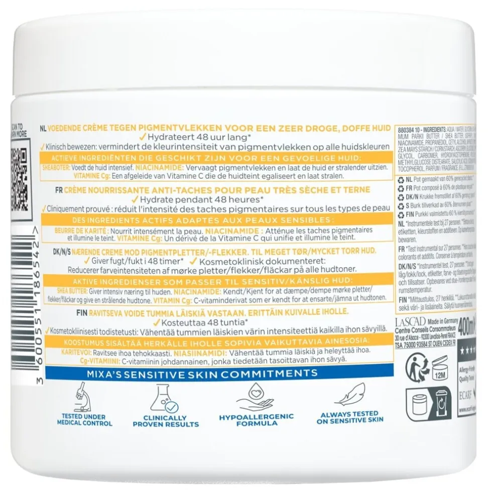 Mixa Niacinamide Bright Moisturizing Anti-Dark Spot Cream
