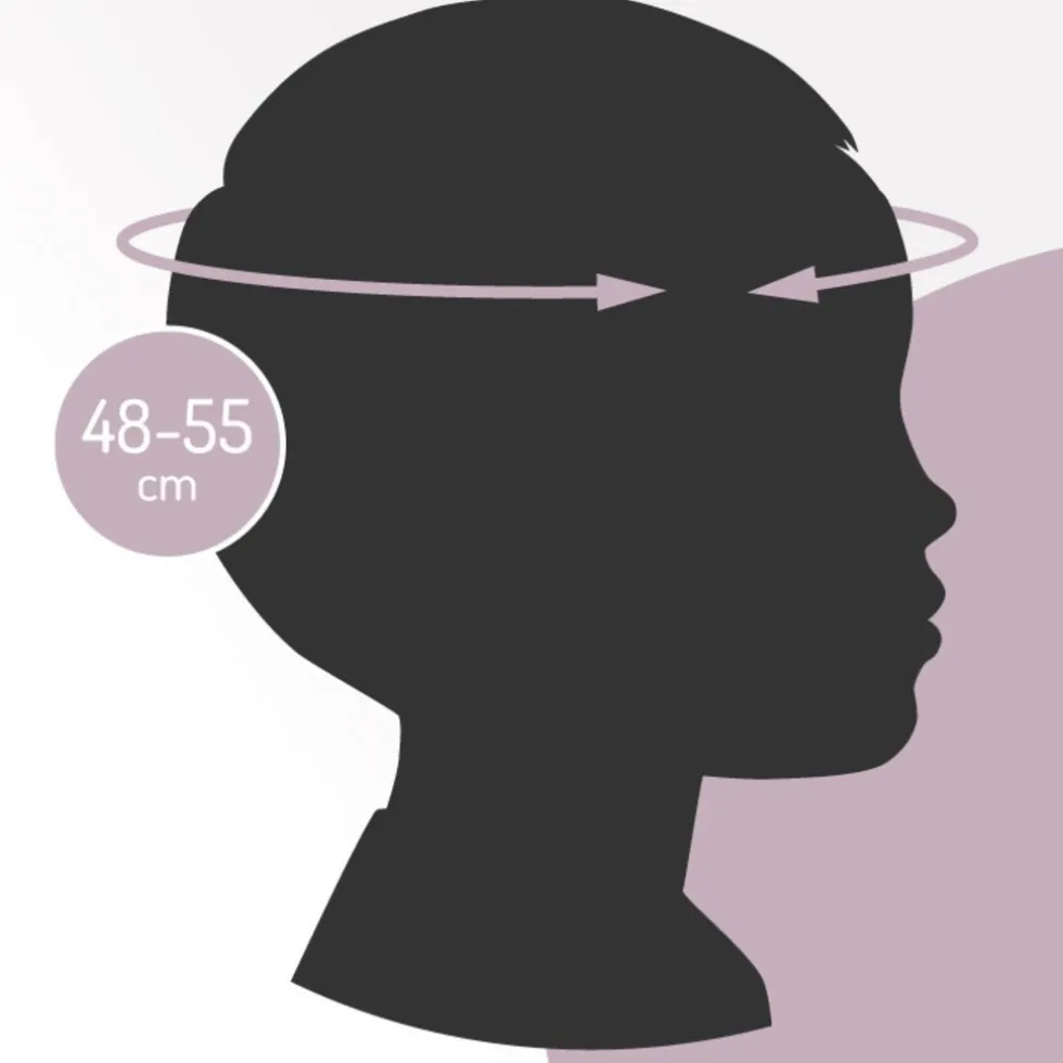 Momi Mimi Matte Grey 47-58 cm Kinderhelm