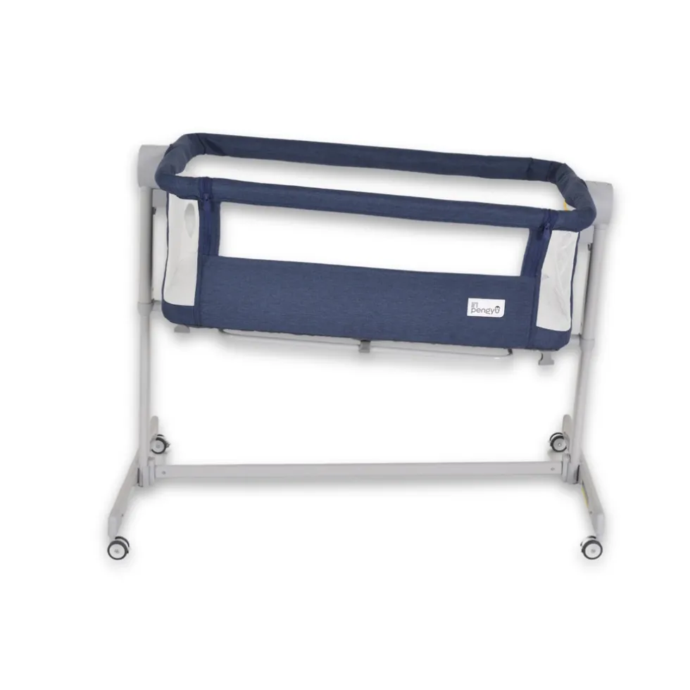 Moni Pengy Blue Wieg aan Bed