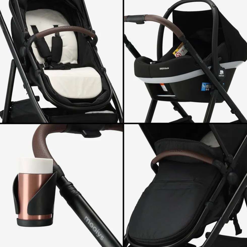 Mooiys Luca Kinderwagen 3 in 1 Inclusief Autostoel