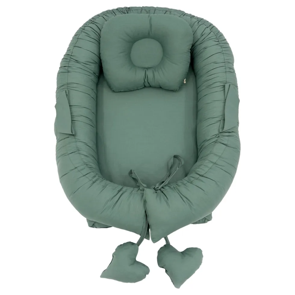 Mordesign Emerald Green Babynest met Kussen