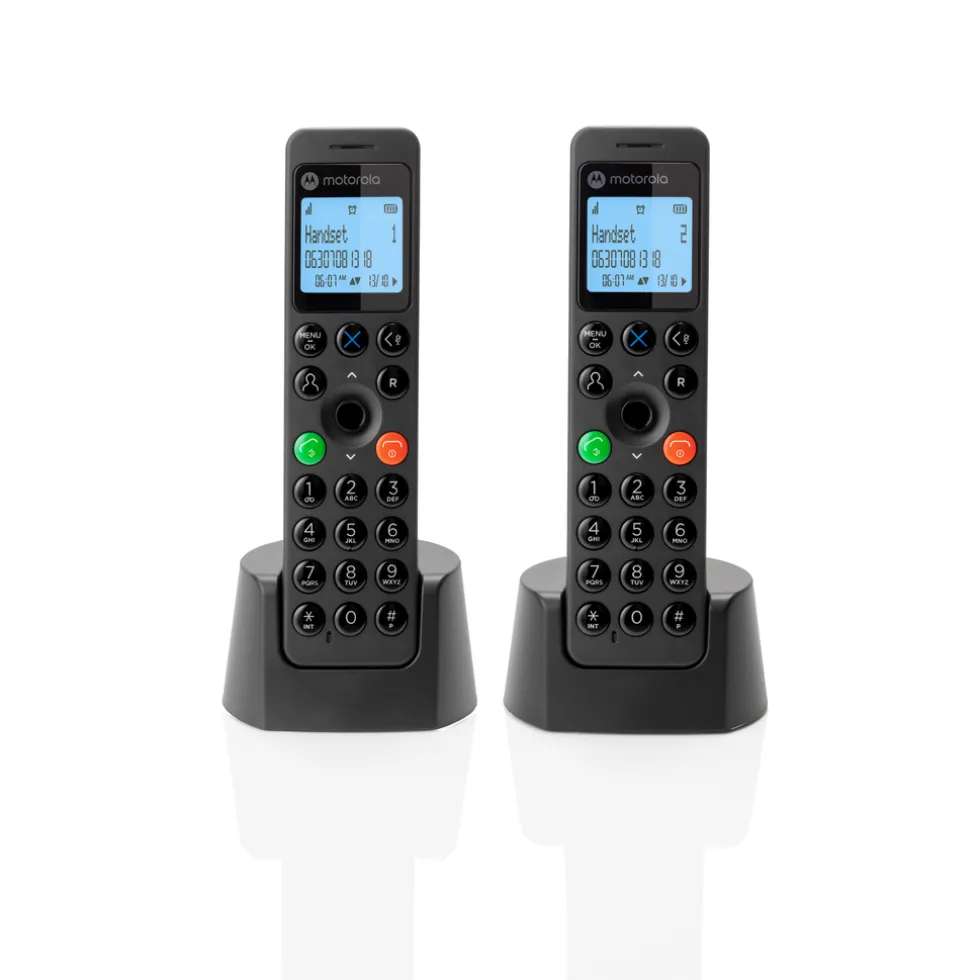 Motorola DOT202 Digitale Draadloze Telefoon Twin Pack