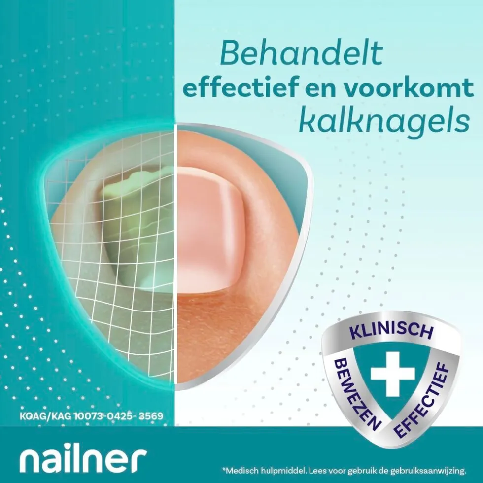Nailner 2-in-1 Kalknagelkwastje