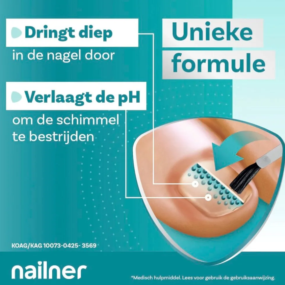 Nailner Multi-Action 2-in-1 Kalknagelkwastje