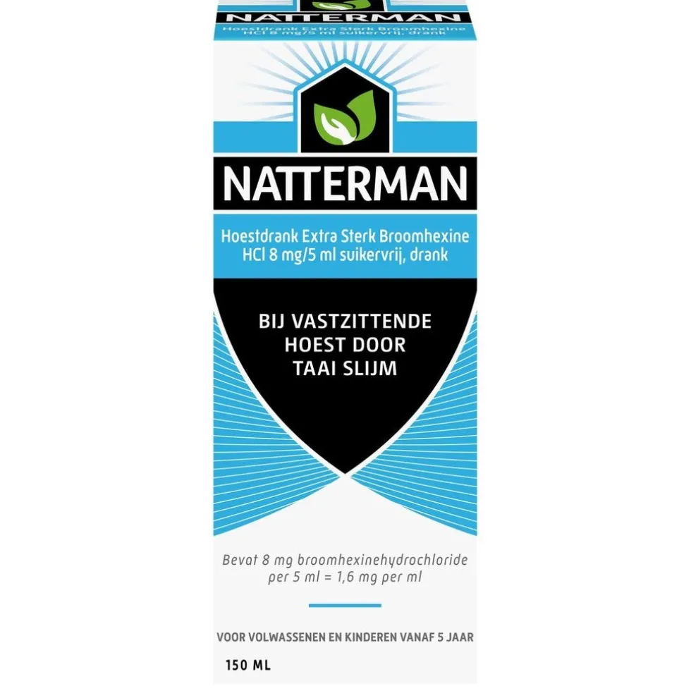 Natterman Broomhexine Extra Sterk 8mg/5ml Hoestdrank