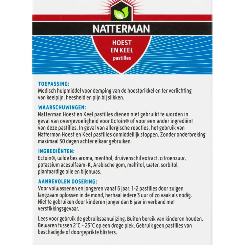 Natterman Hoest en Keel Pastilles