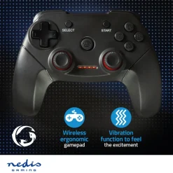 Nedis GGPDW110BK ergonomische gamepad