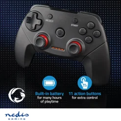 Nedis GGPDW110BK ergonomische gamepad