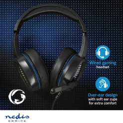 Nedis GHST410BK 7.1 over ear gaming headset