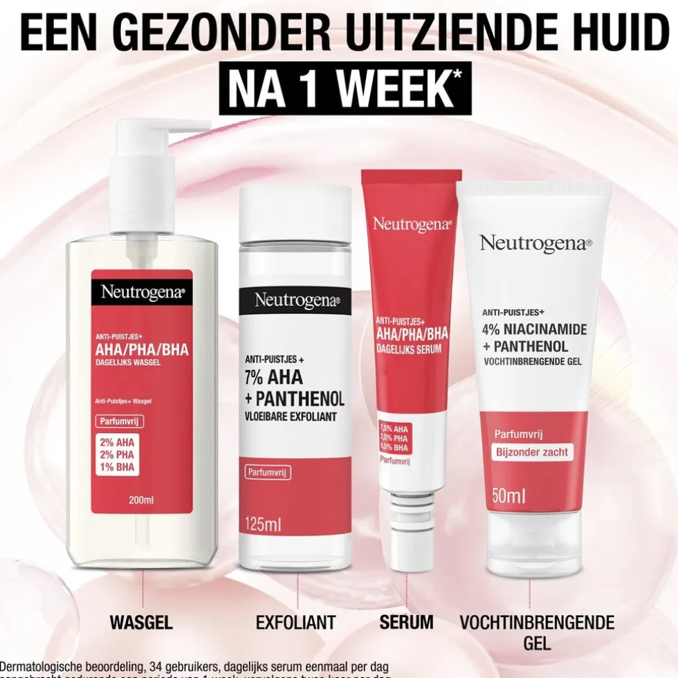 Neutrogena Anti-Puistjes+ 4% Niacinamide + Panthenol Vochtinbrengende Gel