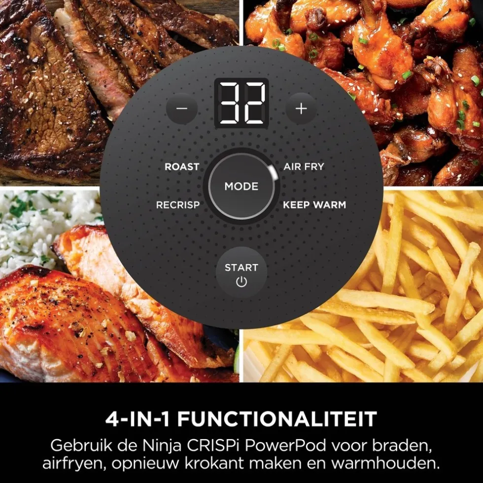 Ninja CRISPi 4-in-1 Glazen Airfryer FN101EUGY