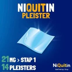 NiQuitin Clear Pleister Stap 1 - 21 mg - Nicotinepleister