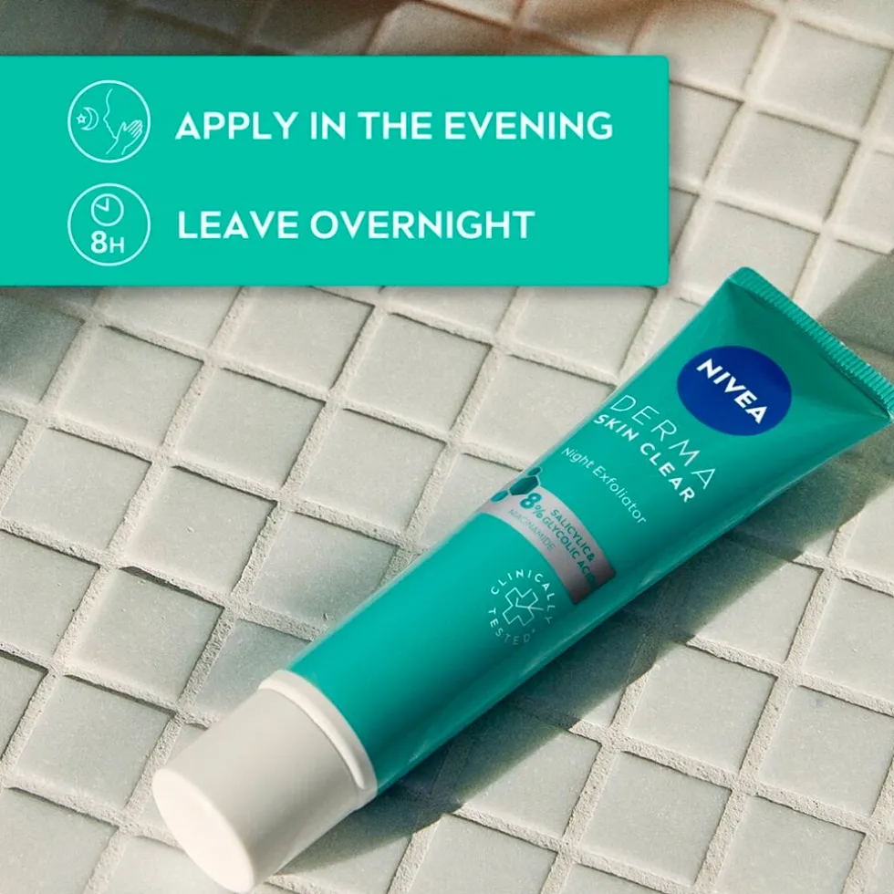 NIVEA Derma Skin Clear Dagelijks Verzorgende Nachtexfoliant