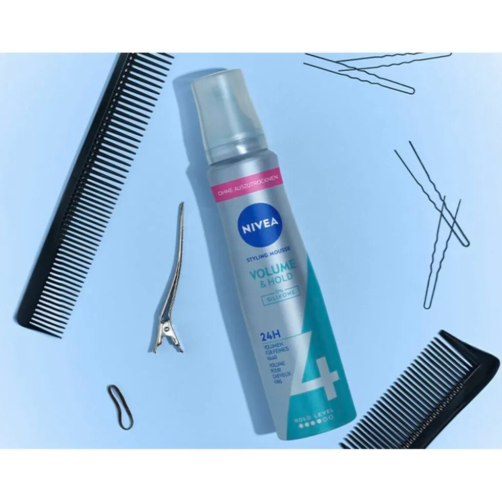 NIVEA Hold 4 Volume Care Styling Mousse