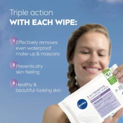 NIVEA 3-In-1 Sensitive Reinigingsdoekjes