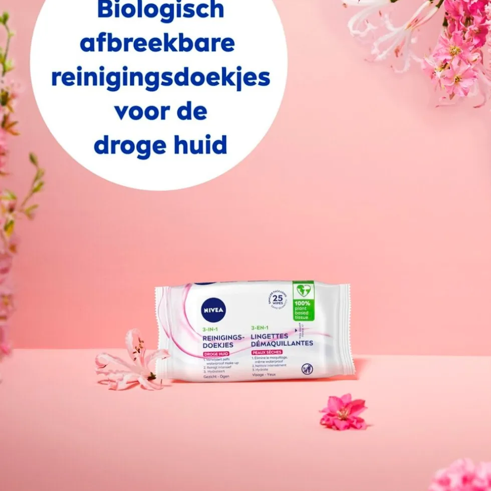 NIVEA 3-In-1 Verzachtende Reinigingsdoekjes