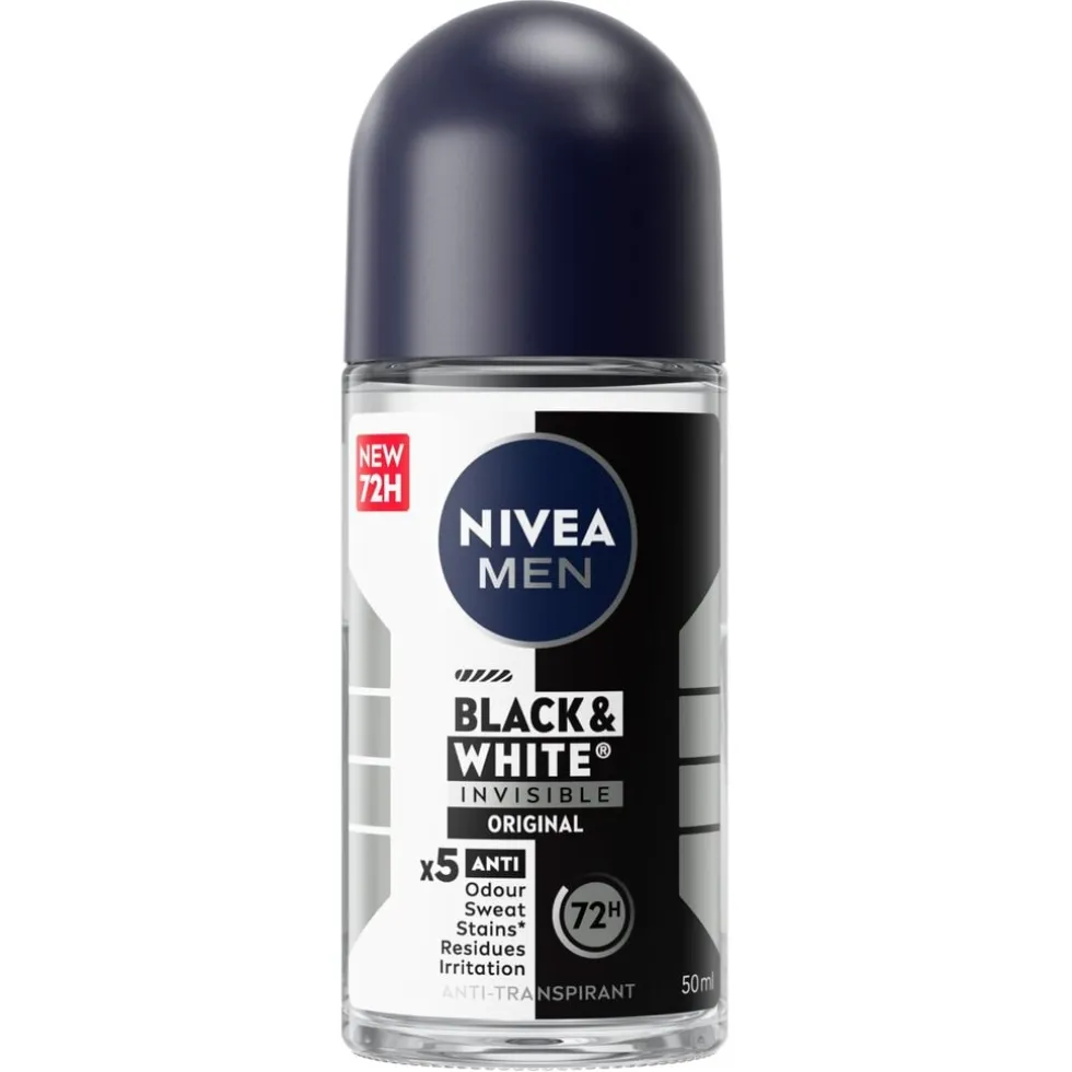 NIVEA Men Black & White Invisible Original Antitranspirant Roller