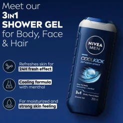 NIVEA Men Cool Kick 3-in-1 Douchegel
