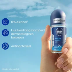 NIVEA Men Fresh Active Antitranspirant Roller