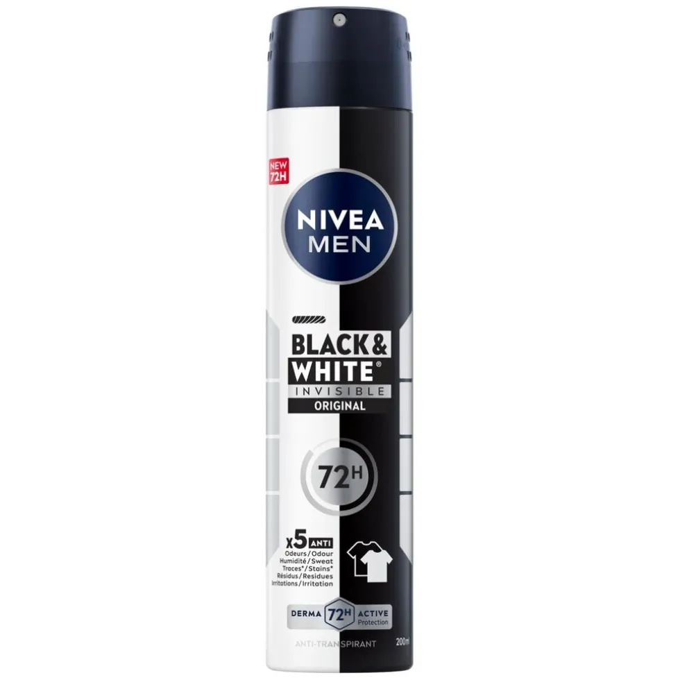 NIVEA Men Invisible For Black & White Deodorant Spray