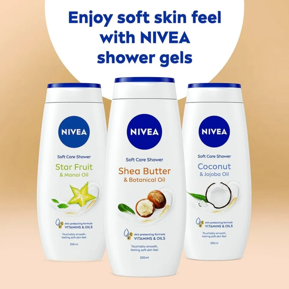 NIVEA Soft Care Shower Shea Butter & Botanical Oil Douchegel