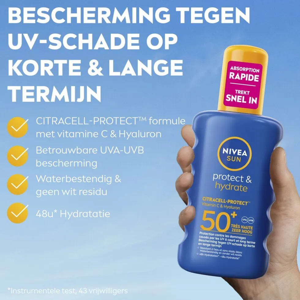 NIVEA Sun Protect & Hydrate SPF50+ Zonnebrandspray