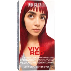 No Bleach London Vivid Red Permanent Vegan Dye Kit