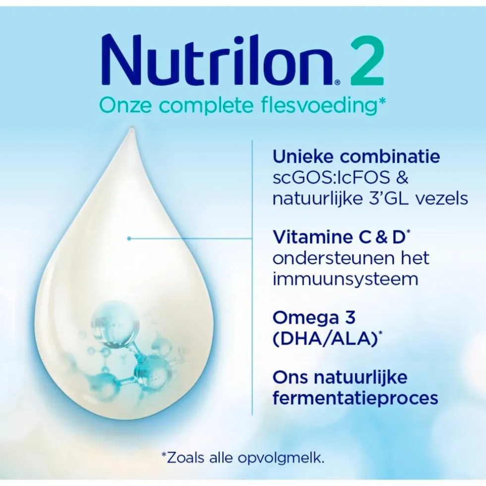 Nutrilon 2 Baby Opvolgmelk 6-10 Maanden Flesvoeding