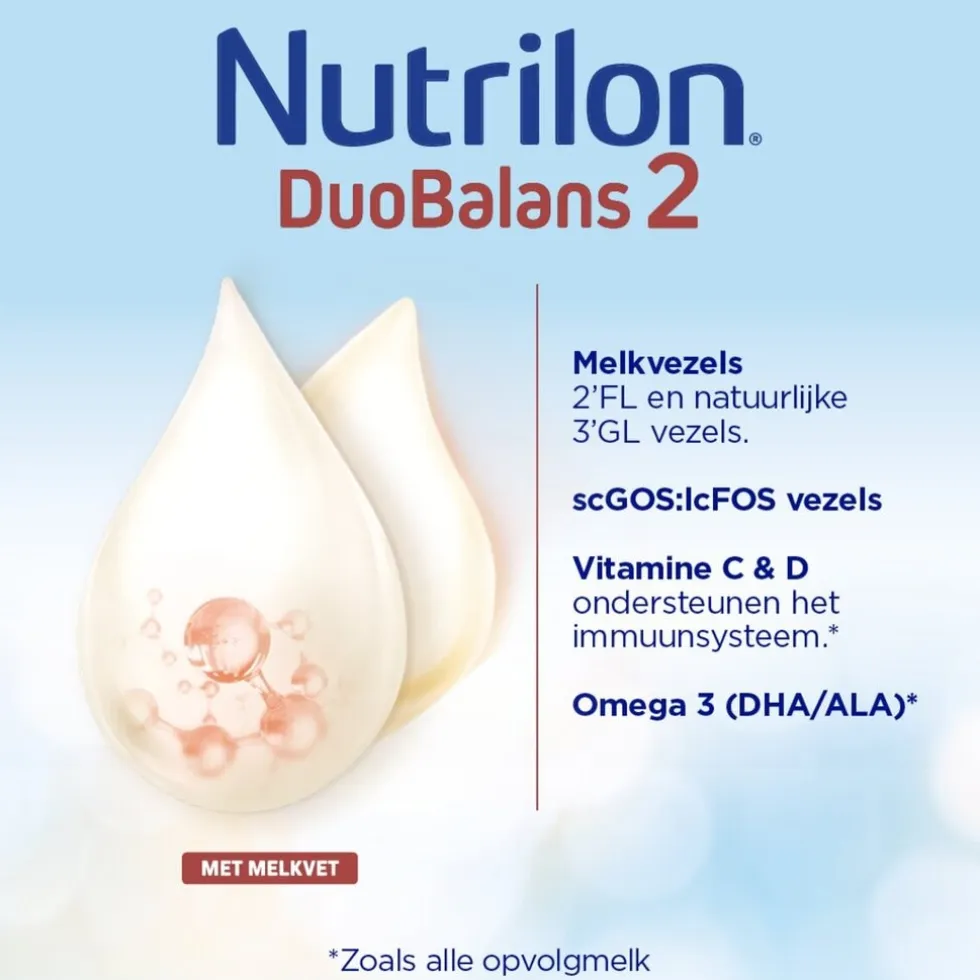 Nutrilon DuoBalans 2 Opvolgmelk Baby Flesvoeding 6-12 Maanden