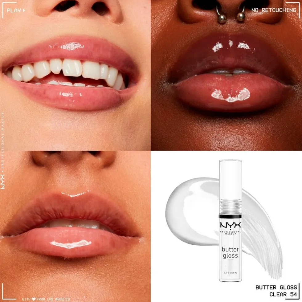 NYX Professional Makeup Butter Gloss 54 Clear Lipgloss