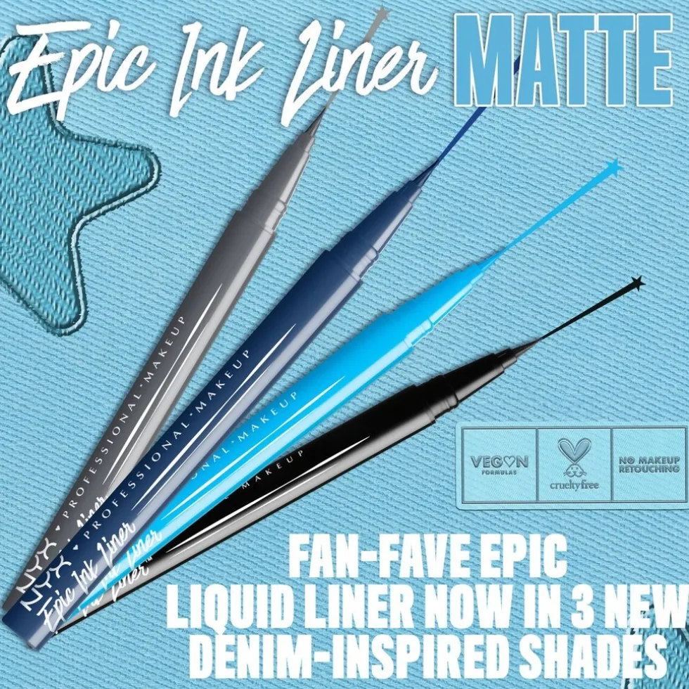 NYX Professional Makeup Epic Ink Liner Midnight Rise 10 Matte Eyeliner