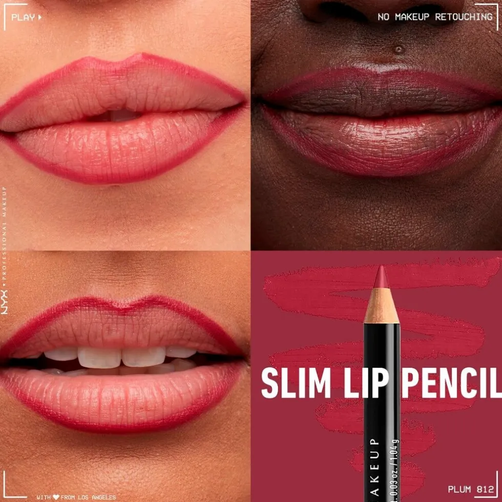 NYX Professional Makeup SPL812 Plum Slim Lip Pencil