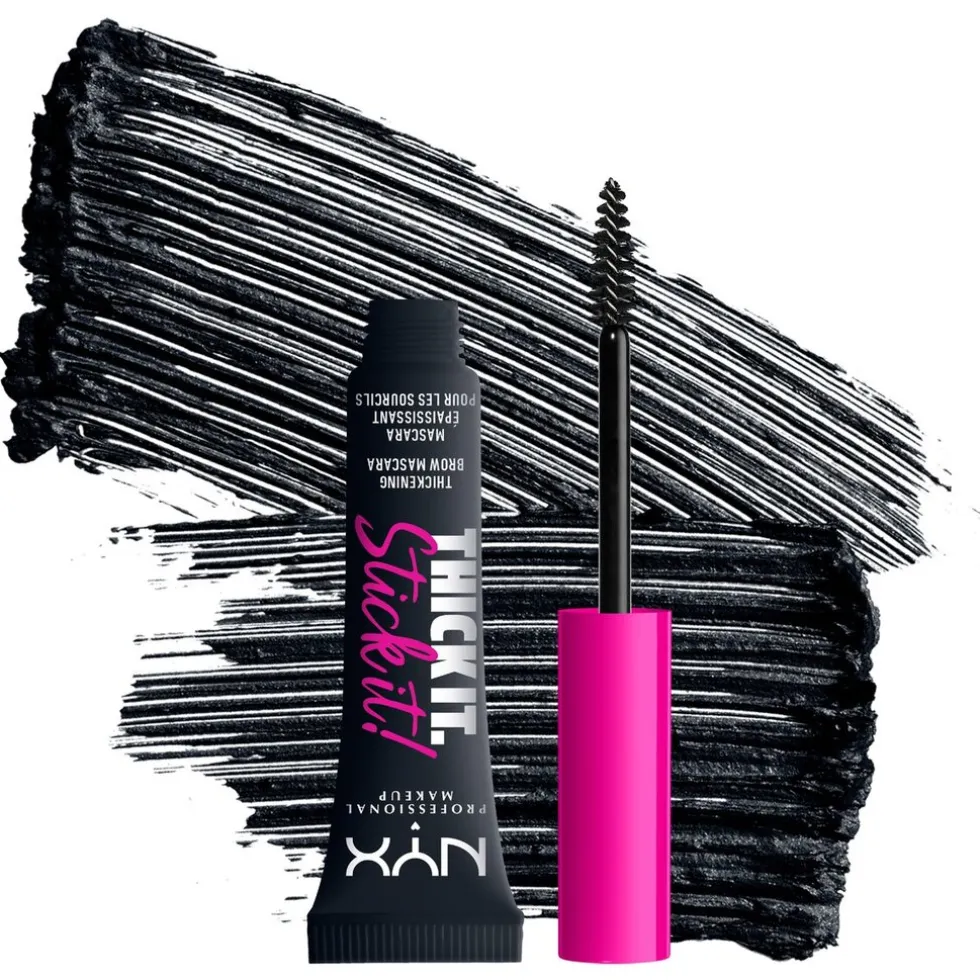 NYX Professional Makeup Thick It. Stick It! Black Brow Mascara