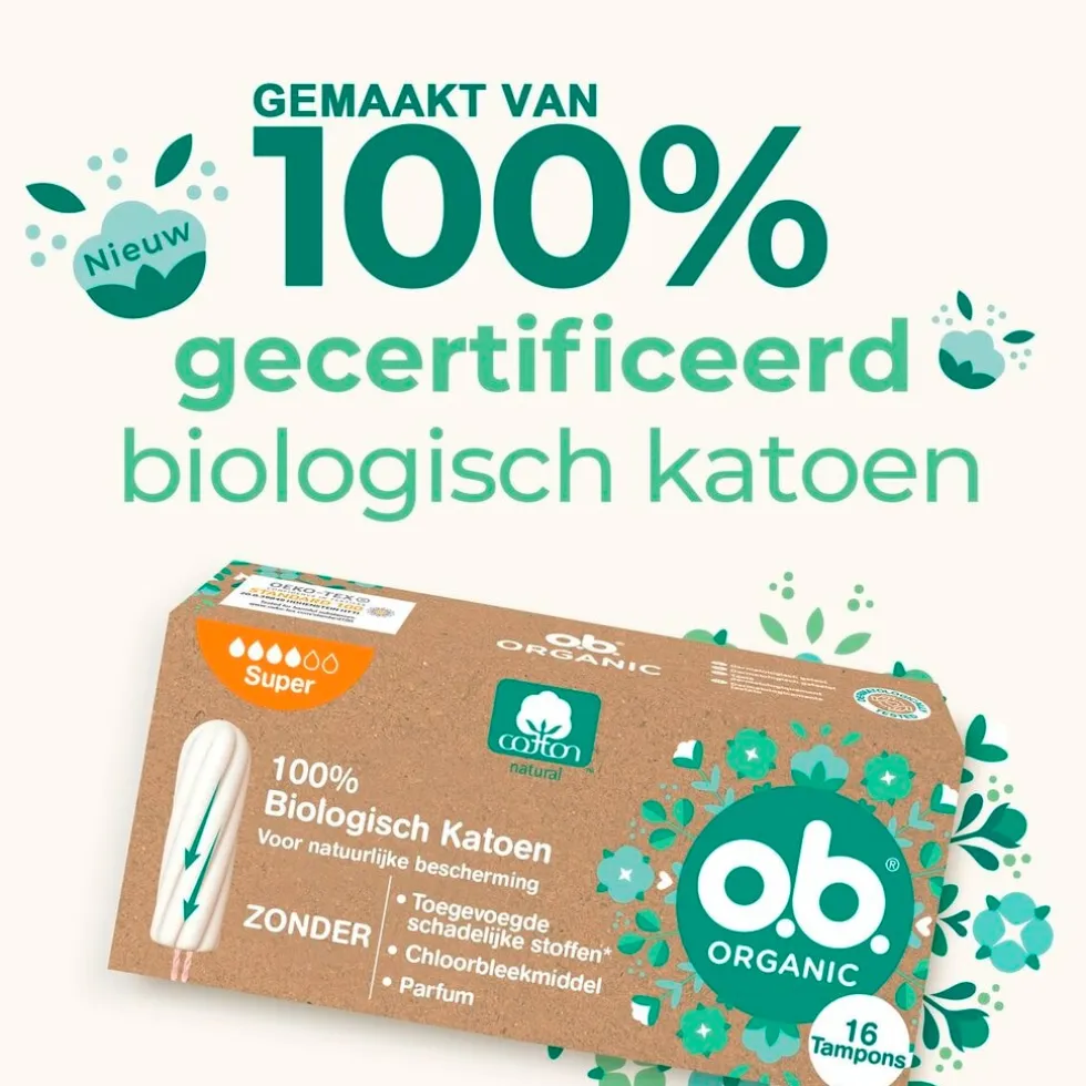 o.b. Organic Cotton Super Tampons