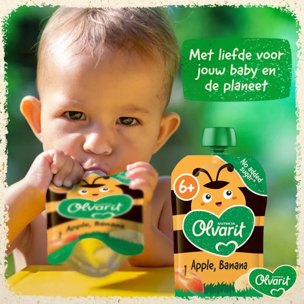 Olvarit 12+M Banaan Kiwi Aardbei Knijpfruit