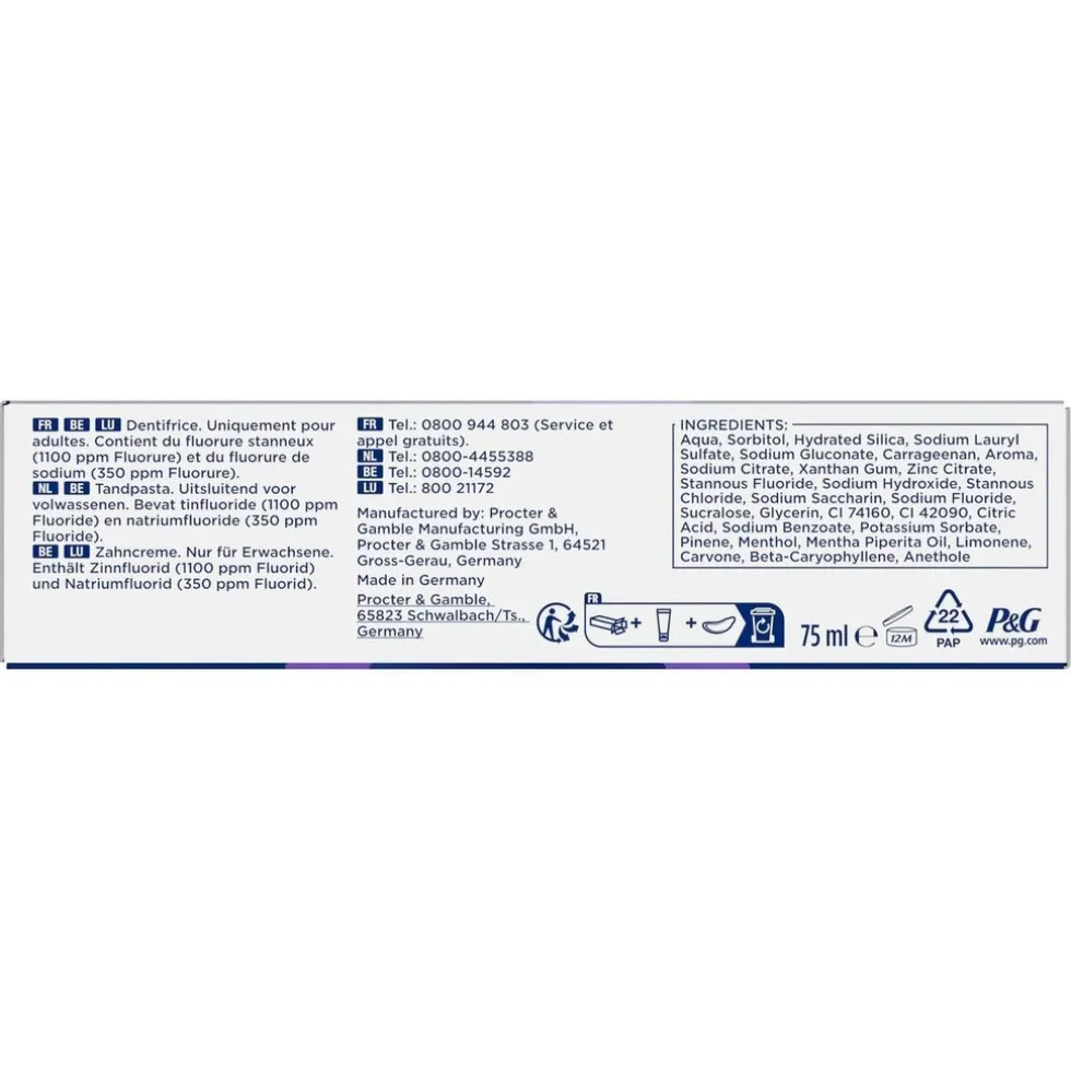 Oral-B Advanced Gezonde Whitening Arctic Fresh Tandpasta