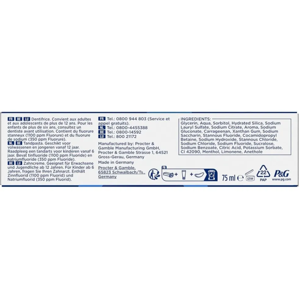 Oral-B Professional Glazuurversterking Zachte Munt Tandpasta