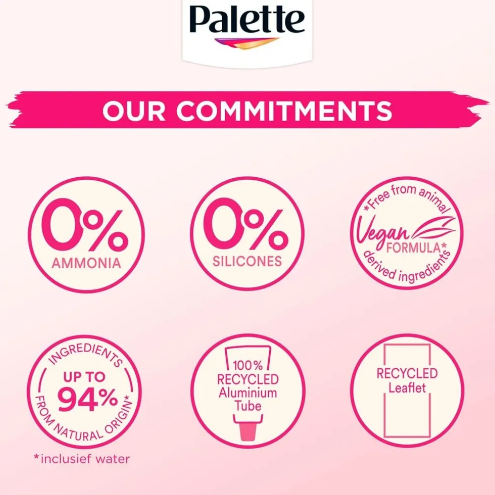 Palette Perfect Gloss 1-0 Zwart Niet-Permanente Haarverf