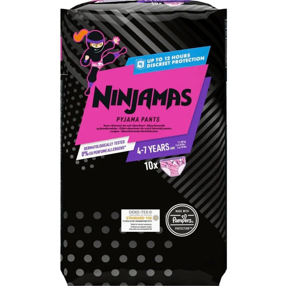 Pampers Ninjamas Meisjes 4-7 Jaar Pyjama Pants