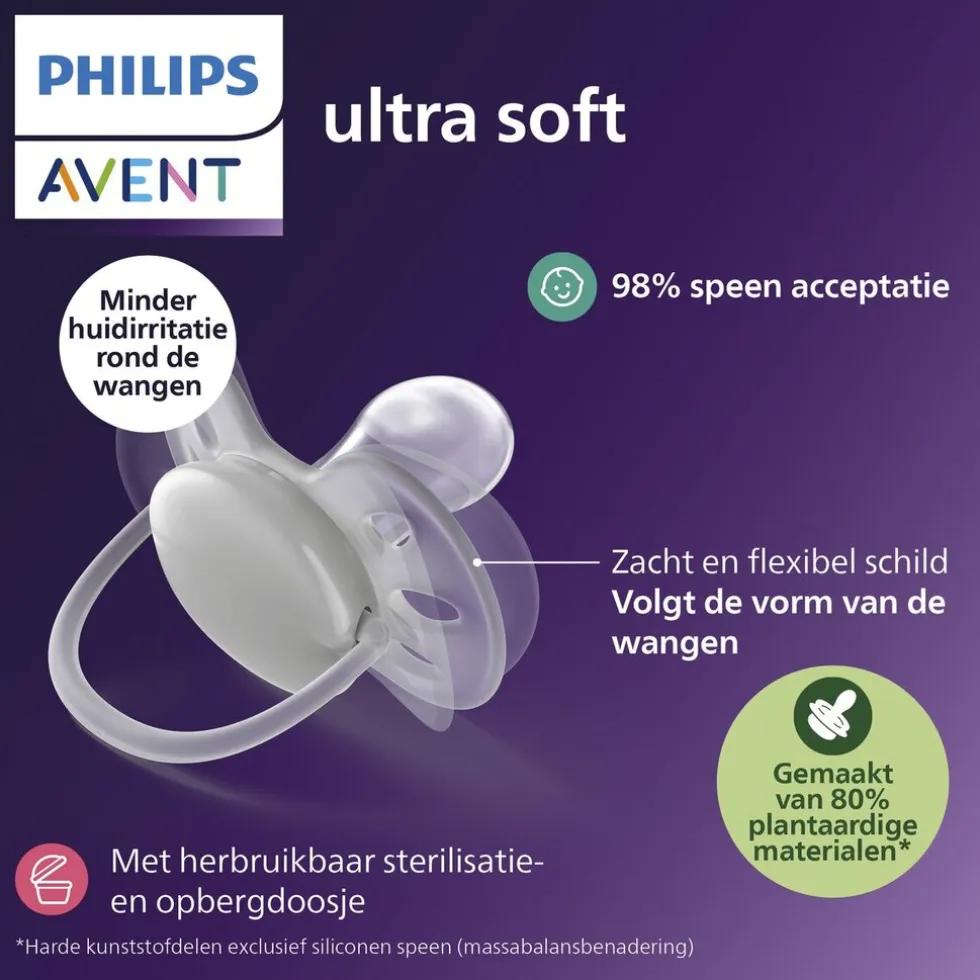 Philips Avent Ultra Soft SCF091/43 Fopspeen