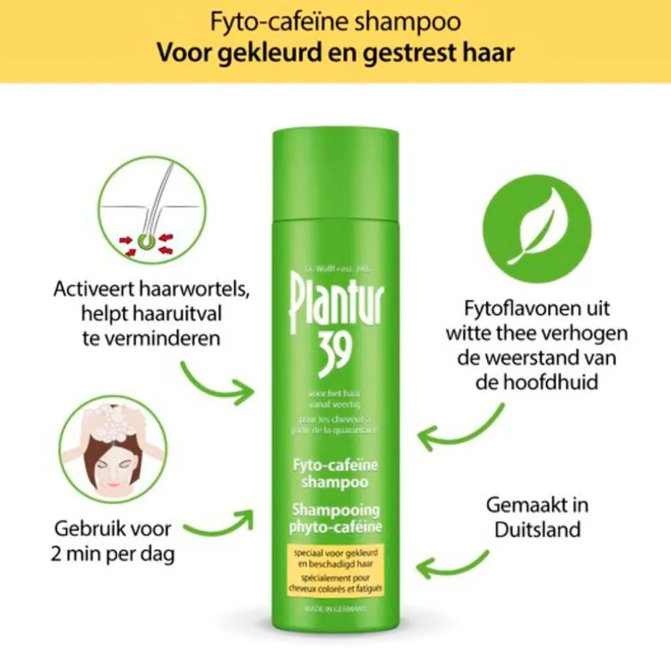 Plantur39 Cafeïne Shampoo voor Gekleurd Haar
